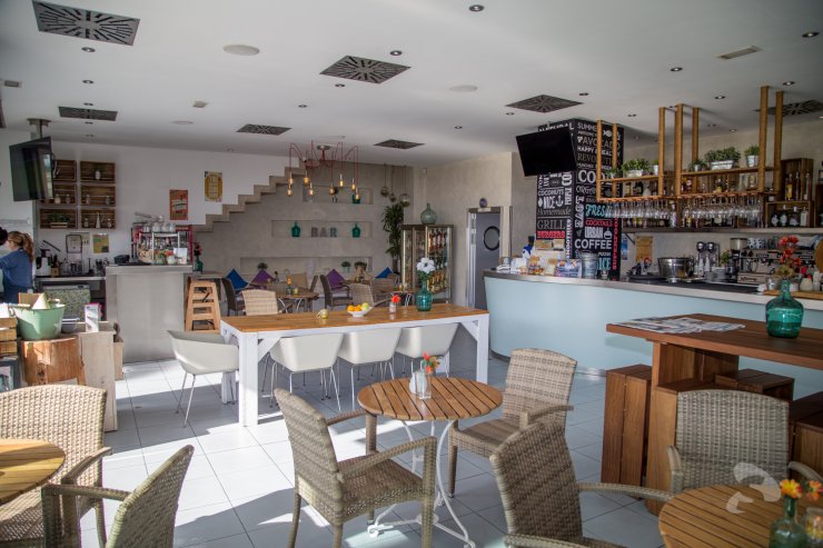 Bondi, café restaurant interior, San Antonio, Ibiza