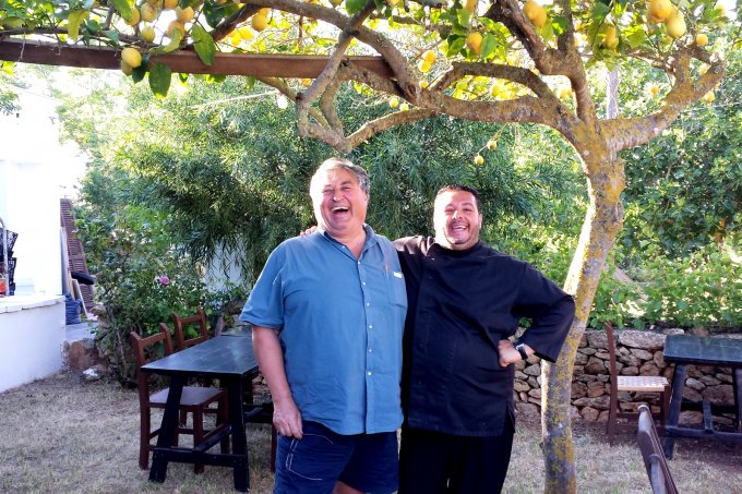 Sa Cornucopia Restaurant, Santa Gertrudis, Ibiza - Paul and Oscar
